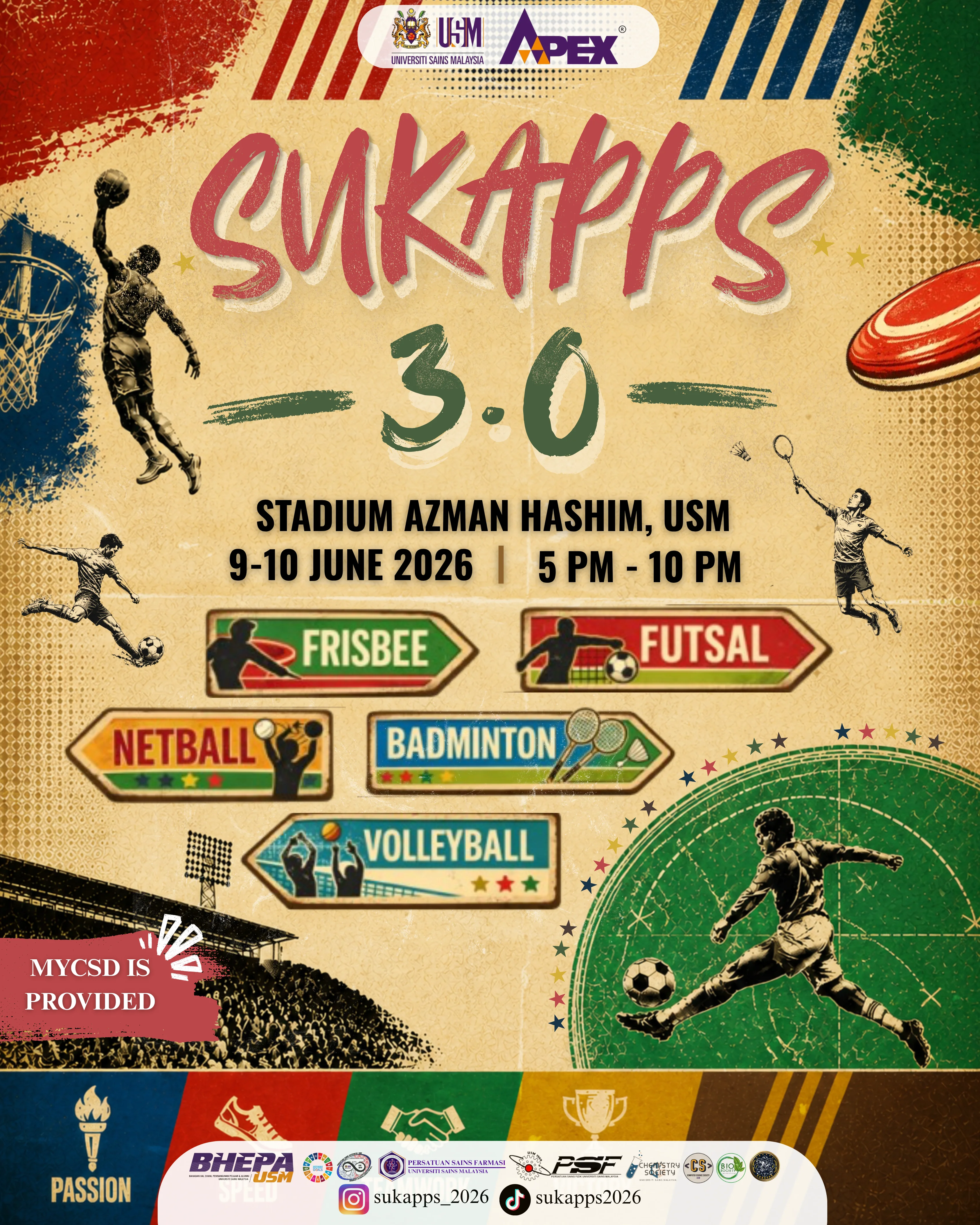 Sukan Antara Pusat Pengajian Sains (SUKAPPS) 2026 image